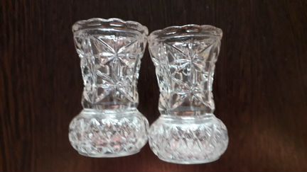 Вазочки хрустальные Bohemia Чехословакия