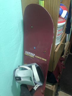 Сноуборд с креплениями