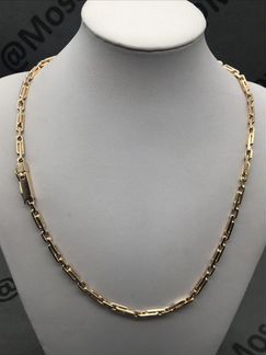 Золотая цепочка якорь 2+1