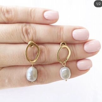 Серьги металлические бижутерия