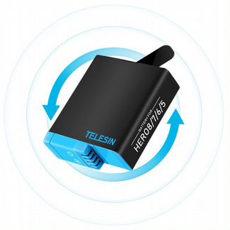 Аккумулятор Telesin Gopro 5 6 7 8 оригинал