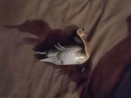 Фарфоровая статуэтка СССР краснозобая казарка