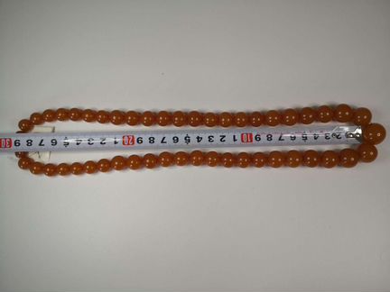 Янтарные бусы. СССР. 1975г. Новые