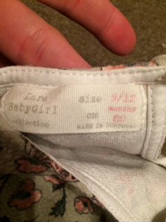 Платье Zara 9-12мес