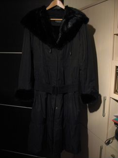 Пальто-пихора на меховой подстежке женское