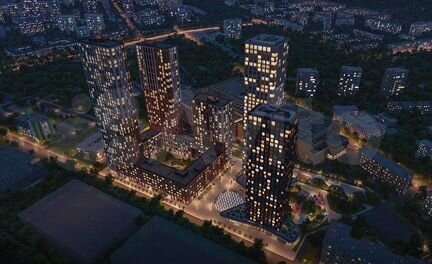 3-к квартира, 104.7 м², 44/45 эт.