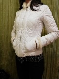 Куртка женская зимняя пуховик белый М