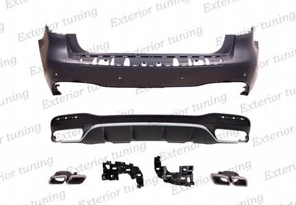 Бампер с насадками 63 AMG Mercedes GLS X166