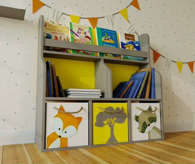 Стеллаж полка для книг игрушек