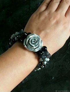 Браслет Серебряная роза
