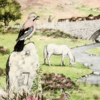 Тарелка Сентябрь Фарфор royal worchester Англия