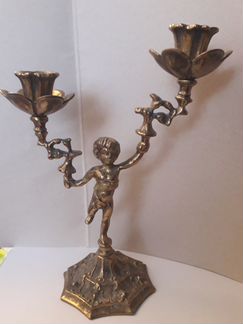 Подсвечник бронзовый