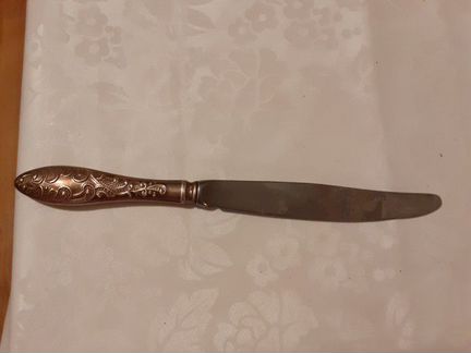 Нож столовый серебряный 925пробы