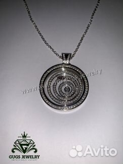 Серебряный кулон Chopard happy spirit