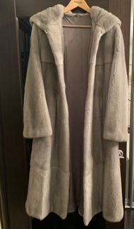 Шуба из голубой норки