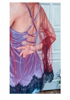 Халатик кружевной