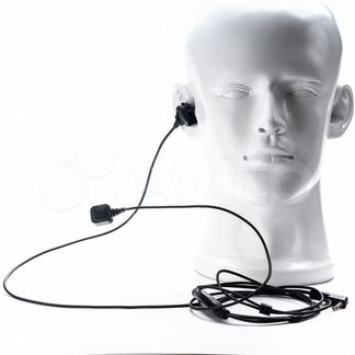 Гарнитура для рации с виброционным ушным датчиком