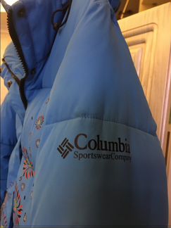 Красивый оч теплый пуховик Columbia в идеале
