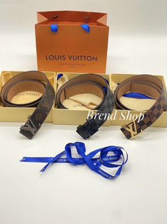 Ремень мужской кожаный новый louis vuitton