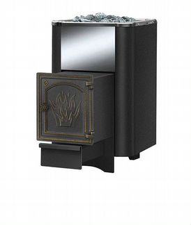 Чугунная печь везувий Сенсация 28 Антрацит (дт-4)