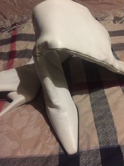 Белоснежные ботфорты, зима, эксклюзив