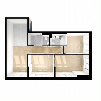 3-к квартира, 80.6 м², 21/32 эт.