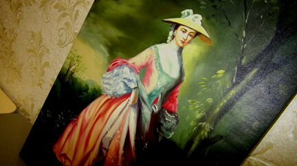 Леди, картина маслом на холсте, 60х90см,Художник