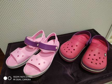 Crocs 2 пары (33-34рр)