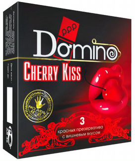 Презервативы Domino Cherry Kiss со вкусом вишни