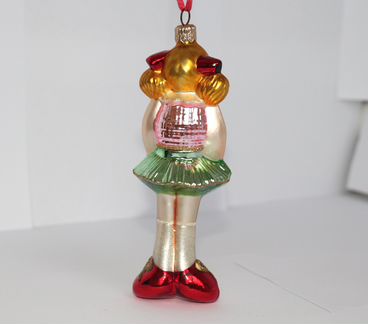 Елочная игрушка Девочка с куклой Komozja Польша