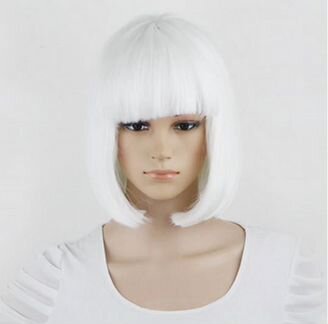 Парик Каре Белый Неон New