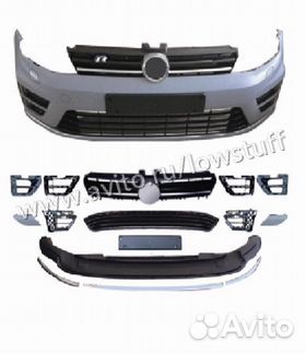 Обвес (бампера и пороги) VW Golf 7 в стиле R line