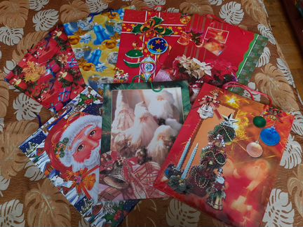 Пакеты подарочные новогодние в ассортименте