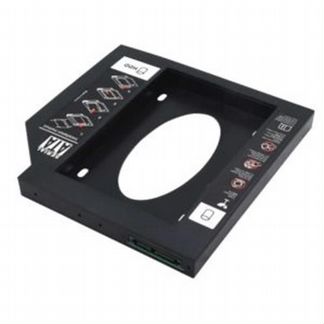 Адаптер оптибей (optibay) HDD 2.5' SATA в отсек привода ноутбука Slim 9.5mm, SATA