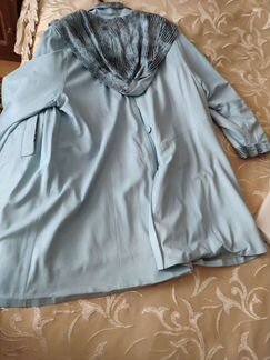 Пальто кожаное