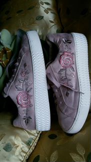 Slipons Graceland. Germany. Велюр. Вышивка шелк