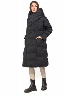 Женский пуховик с поясом 20615 р.48