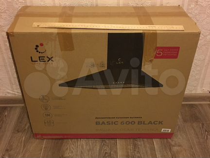Кухонная вытяжка Lex basic 600 black