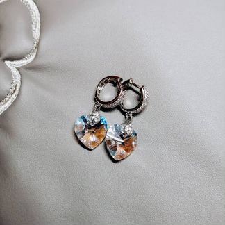Серьги с кристаллами Swarovski (ручная работа)