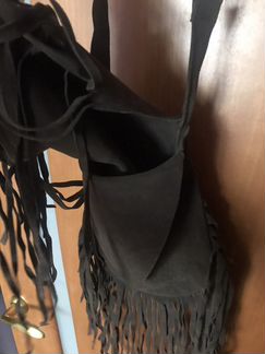 Сумка из натуральной замши