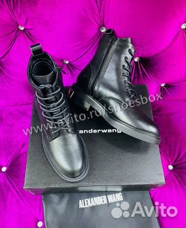 Ботинки alexander wang кожаные