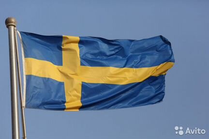 Флаг Швеции. Размер 150х90