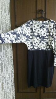 Платье с рукавом летучая мышь