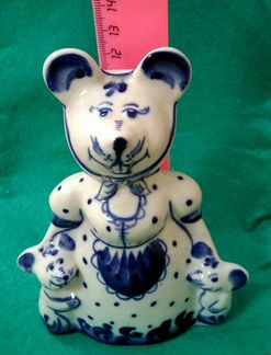 Сувенир Мышка Гжель