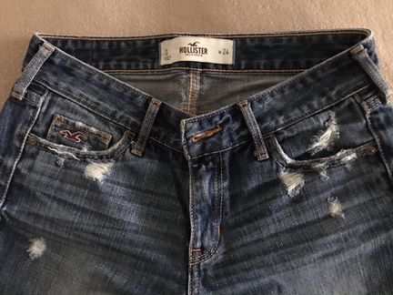Женские джинсы бойфренд Hollister