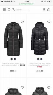 Пуховик Hugo Boss оригинал