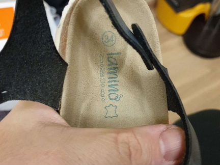 Сандалии летние кожаные на девочку, р-р EUR34