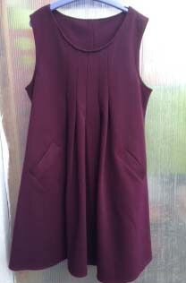 Сарафан школьный бордовый