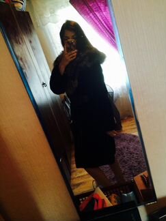 Шуба из бобра и чернобурки