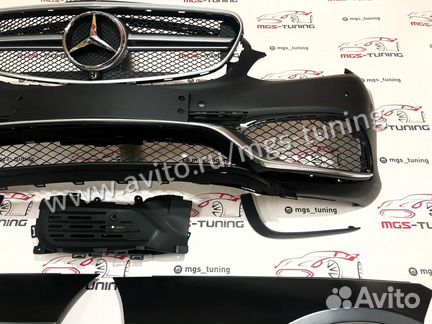 Комплект бампер + Крылья E-Class W212 63 AMG